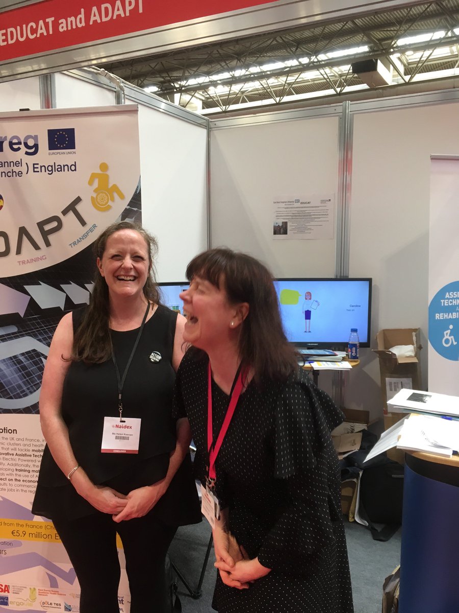 K_neurorobotics's tweet image. @ActionDuchenne Lovely to meet Helen @NaidexShow &amp;amp; share conversation on #ADAPTproject @DrSakel @NicolasRagot2 @Channel_Manche @EKHUFT @KMiddletonCSP @SusanAcott #rehabmatters #improvinglives