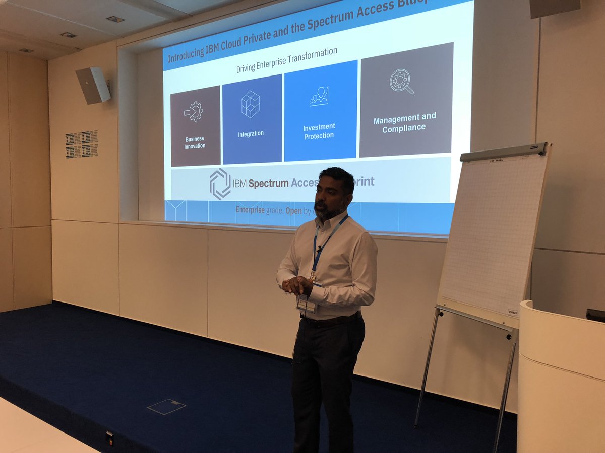 IbmVladimir's tweet photo. Shaluka Perera presenting IBM Spectrum Access and how it fits with IBM Cloud Private at the IBM Systems Storage Technical Exchange in Böblingen, Germany!
Learn more about IBM Cloud Private: https://t.co/18SVztNAT8
Learn more about IBM Spectrum Access: https://t.co/9pGBTwwGva https://t.co/xDDeOJJTWw