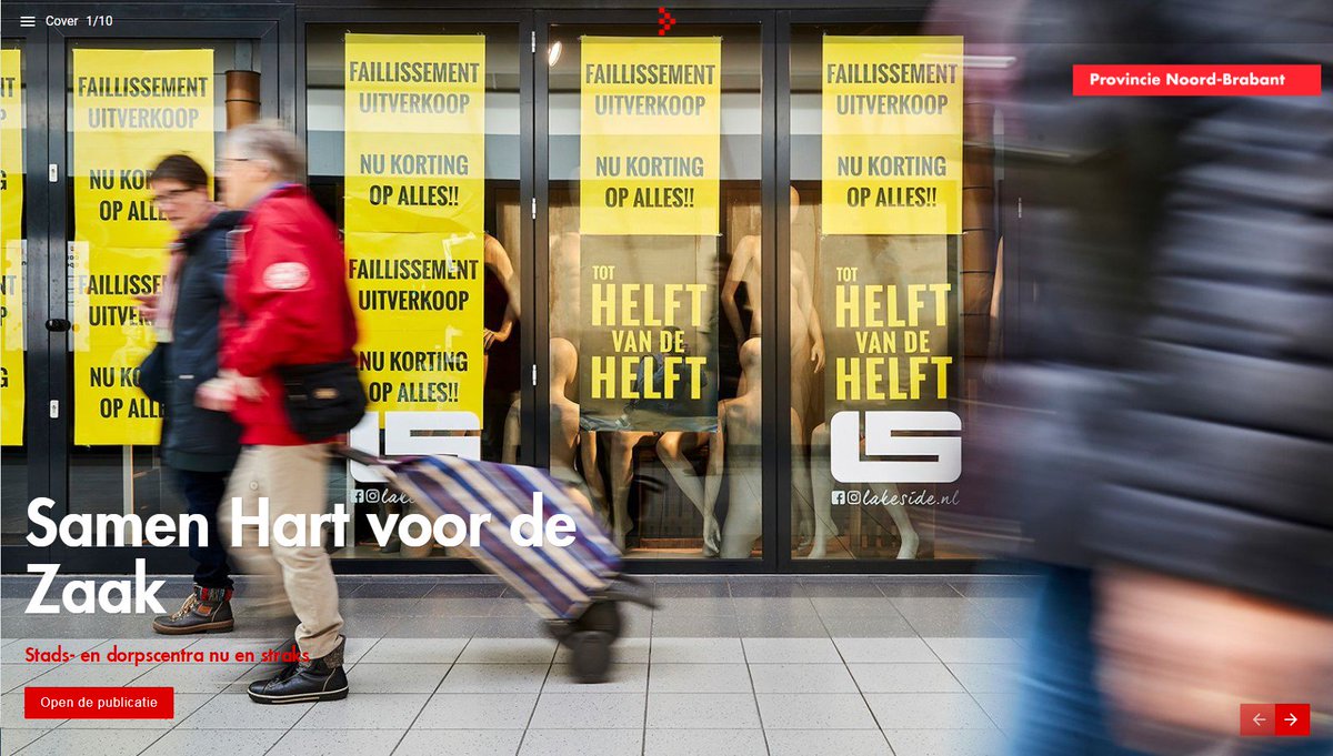 In 2017 daalde de #winkelleegstand in grote steden, in middelgrote steden groeide deze juist: brabant.nl/actueel/nieuws… Lees verhalen van mensen die de aan de slag gingen om hun centrum weer vitaal te maken: brabant.nl/samenhartvoord… #samenhartvoordezaak