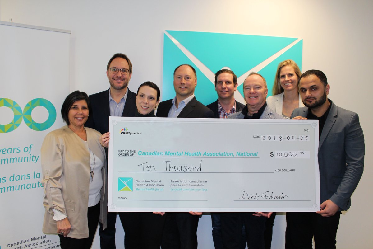 CRMDynamicsCA's tweet photo. We decided to make a difference and so can you: https://t.co/KtW6IVypVu
Thank you Canadian Mental Health Association for allowing us to support your cause.
#CMHA #MembershipManagement #NonProfit #Dynamics365 #CRMDynamics #MentalHealthForAll #MentalHealthMatters #Canada https://t.co/ZL3CvxchJ9