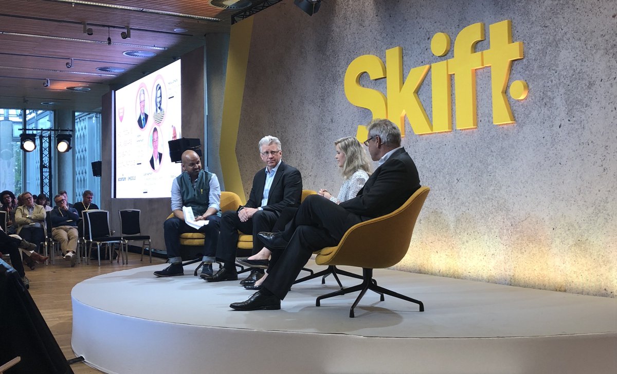 "I expect the revolution is coming for disruption management — how can we manage disruptions with hundreds of airline passengers within seconds," says <a href="/AmadeusITGroup/">Amadeus</a> 's Guido Haarmann on a panel with @AccentureTravel and <a href="/Finnair/">Finnair</a> at #SkiftForum