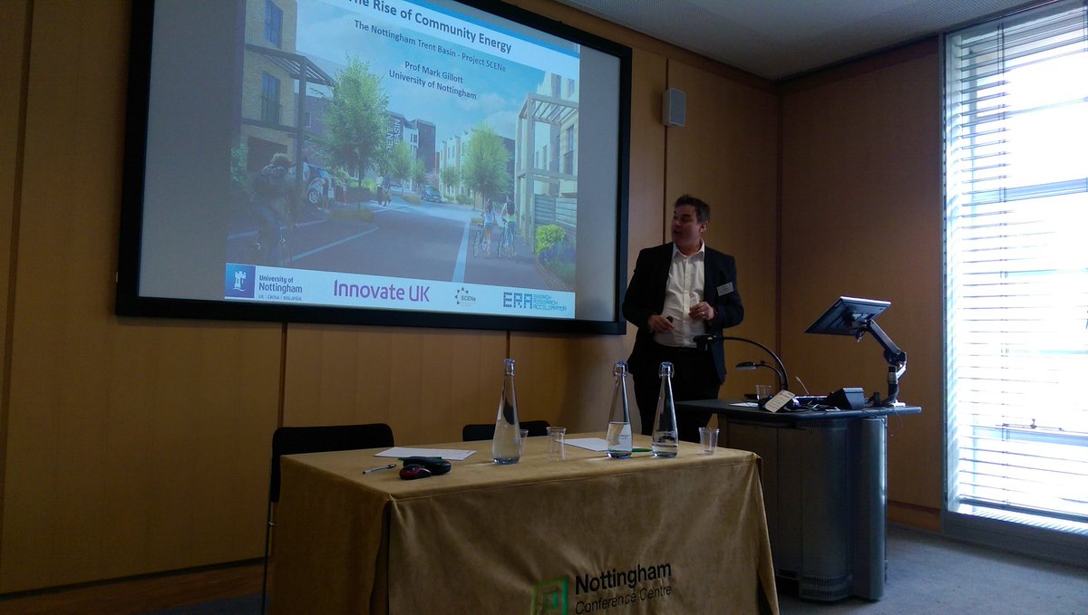UoNEnergy's tweet photo. Interesting afternoon sessions from Mark Gillott @UniofNottingham and Robert Lambe @MeliusHomes at #buildrevolution #CommunityEnergy https://t.co/kFrQSixV2B