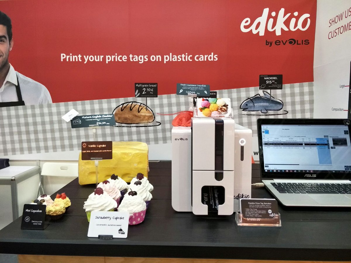 EdikiobyEvolis's tweet image. Visit ALC Technologies, our partner at FHA 2018, international food and hospitality trade show, held at Singapore Expo Center, until April 27.
✔ Come and discover #Edikio price tag solutions.
✔ Meet us on Booth 4F1-17 in Hall 4. 
#tradeshow #tagprinter #pricetag