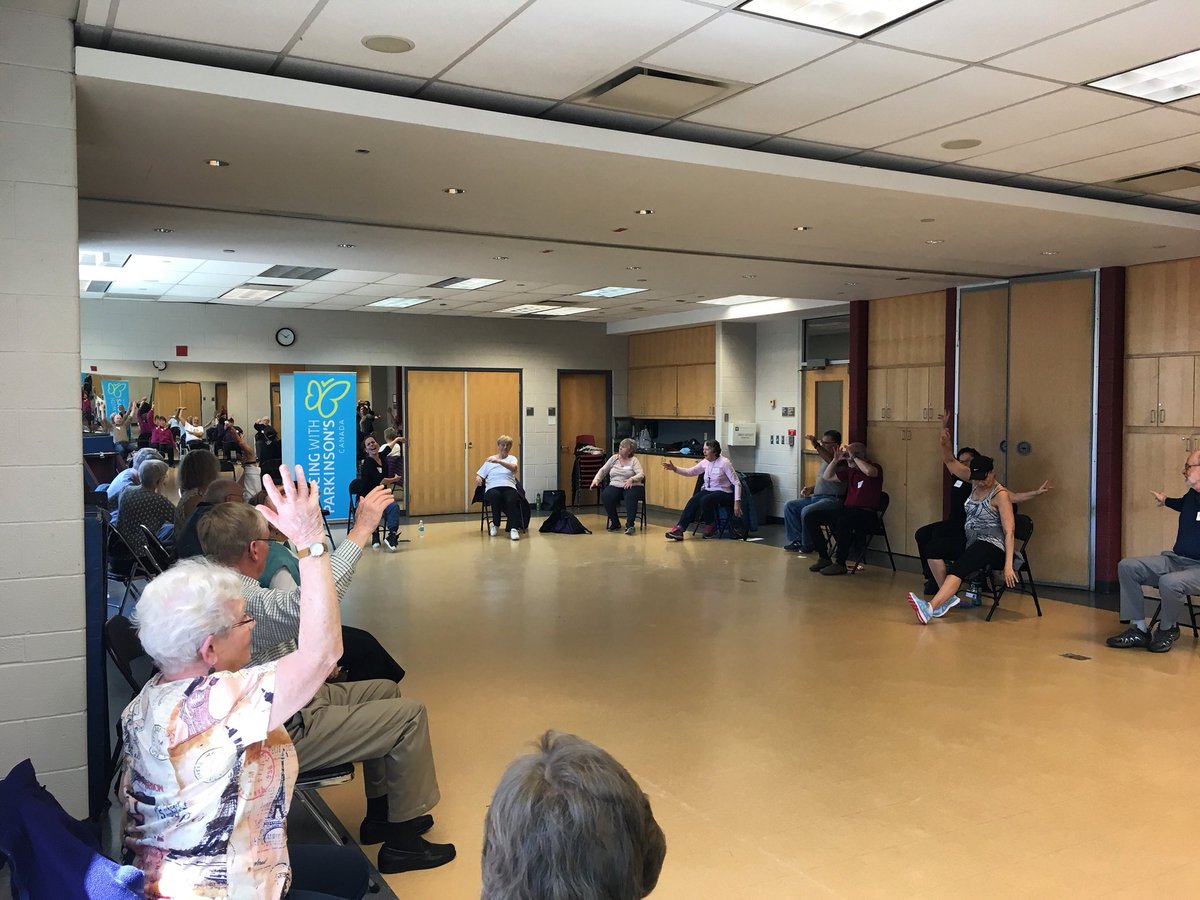 DancingwithPD's tweet photo. DWP would like to thank the Oakville YMCA and its staff for hosting our DWP demo class! #dancingwithparkinsons #dance #friends #community #ymca #uniteforparkinsons #parkinsonsdisease #parkinsonsawareness #support #gottadance #dwpcanada #happydance #dwpdance #fun #dwpdemoclass https://t.co/66Nq2ELbeS