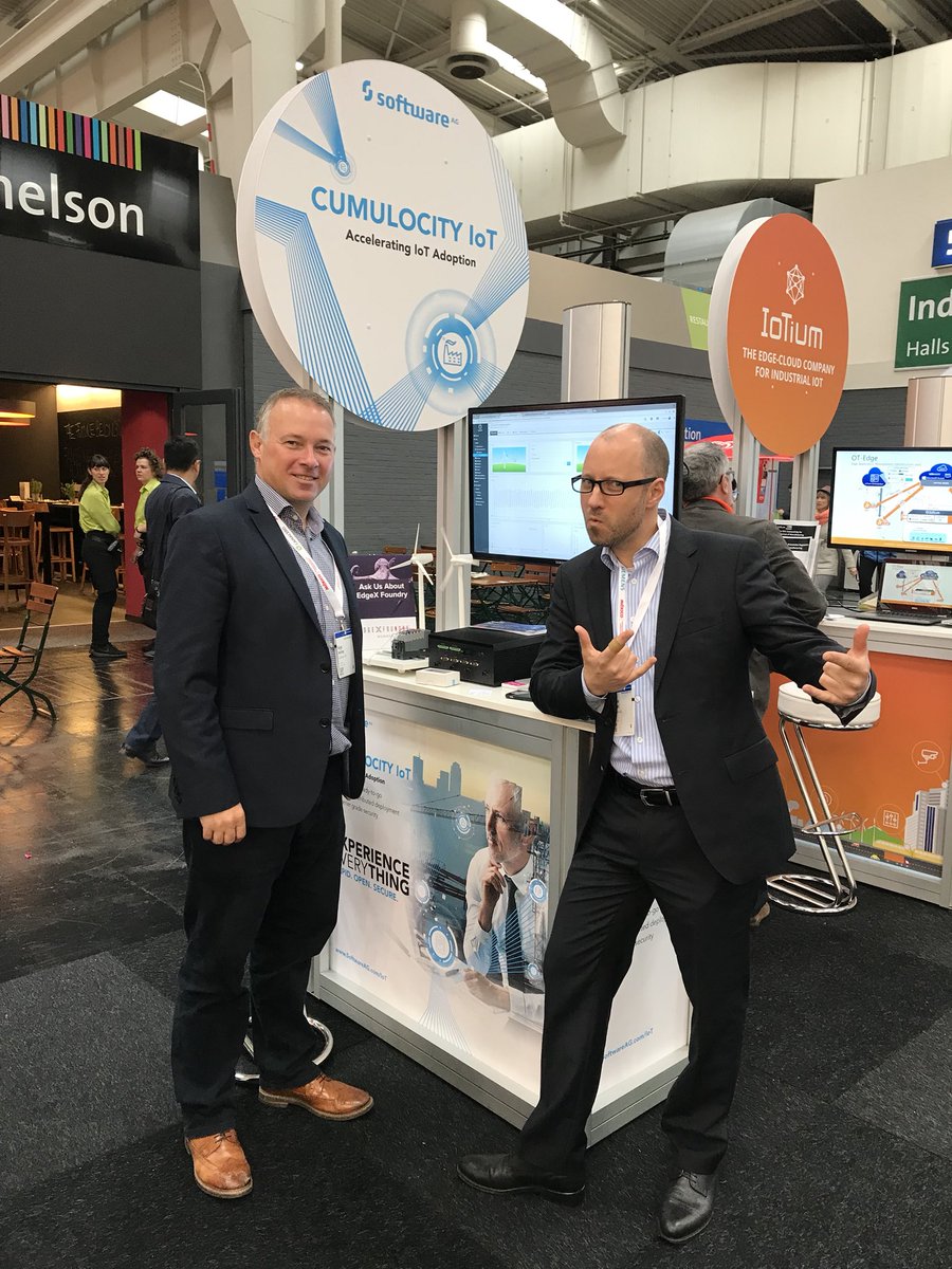harley_nigel's tweet photo. Great to be demonstrating our new EdgeX platform @Cumulocity at @hannover_messe! We are with the @EdgeXFoundry experts #IoT #security, #IIoT #manufacturing #smartfactory https://t.co/7mh1Uhak8X