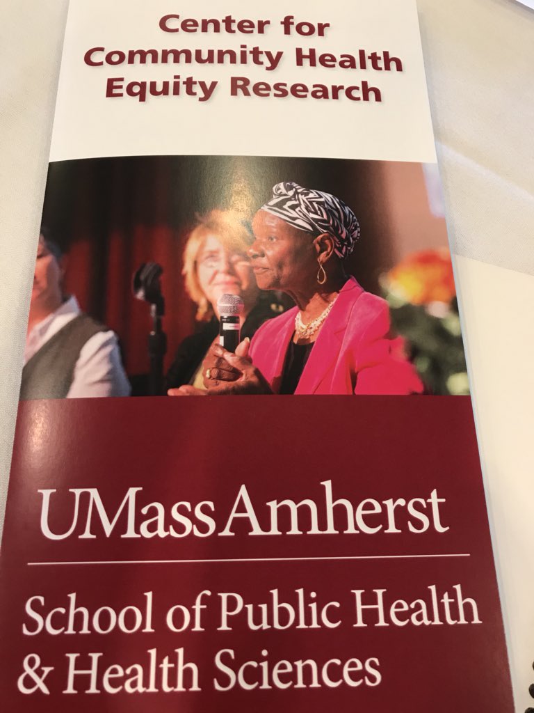 DreaFreeman's tweet photo. I’m thrilled to be representing @MAPublicHealth at the launch event of @UMassSPHHS’ new Center for Community #HealthEquity Research! #WMHEN https://t.co/duZQwXR7LV
