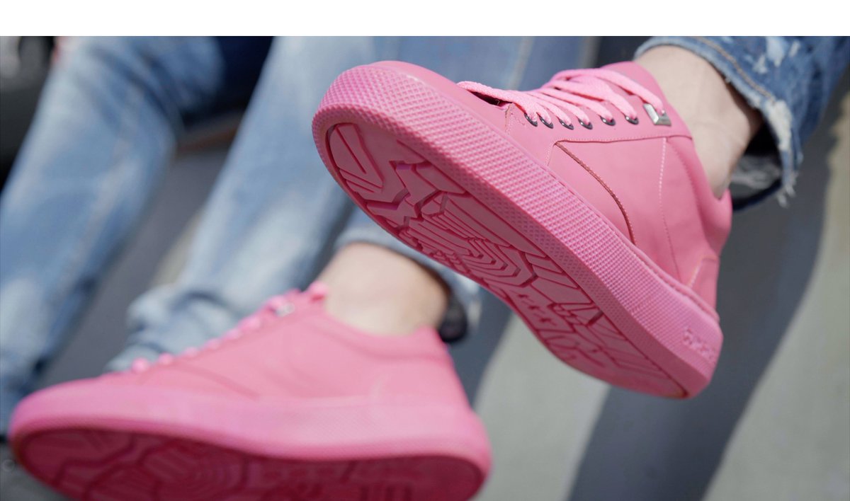 bubblegum pink sneakers