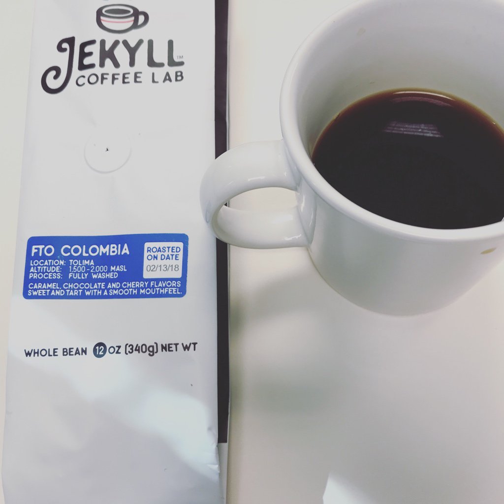 JekyllCoffeeLab's tweet image. Did you know our Colombia Tolima is both certified Organic AND Fair Trade, meaning no pesticides were used in growing and farmers were paid a more fair wage for their work? #coffee
