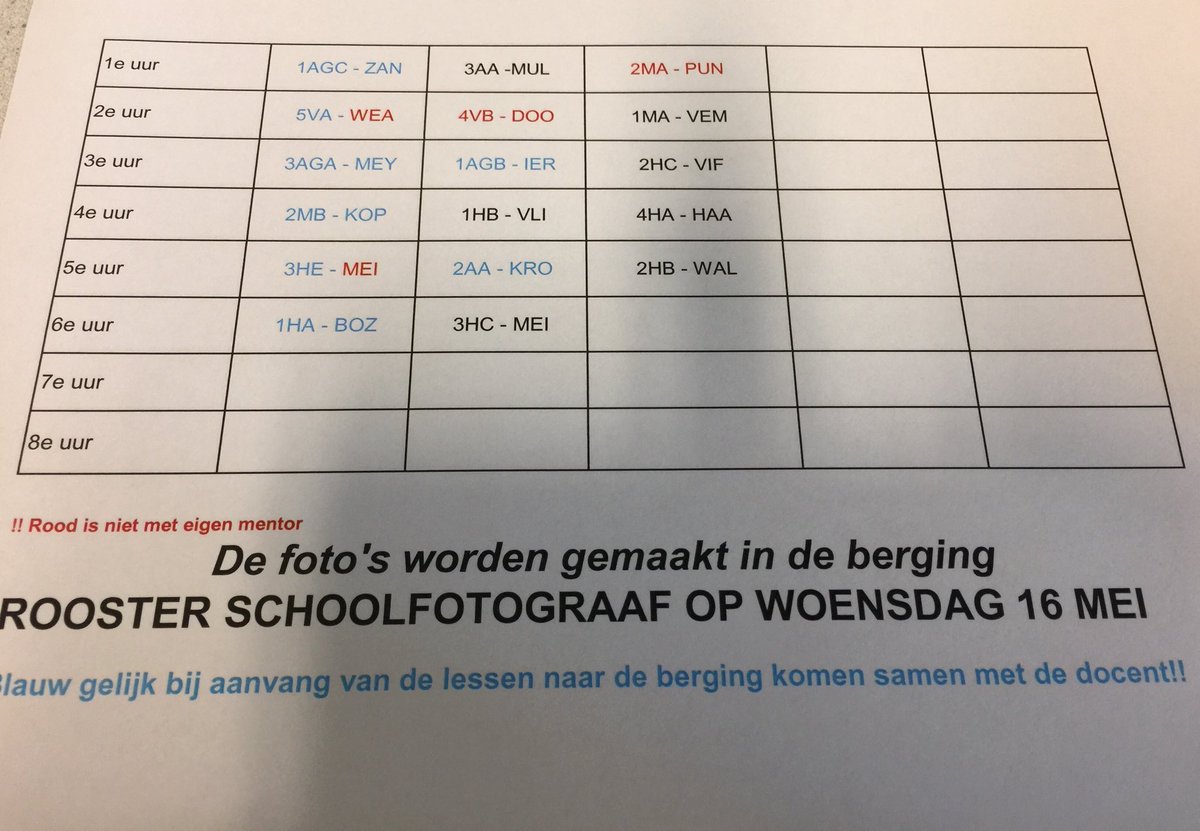 roostermakerRSG's tweet photo. Rooster schoolfoto woensdag 16 mei: https://t.co/aKHCdmECIa