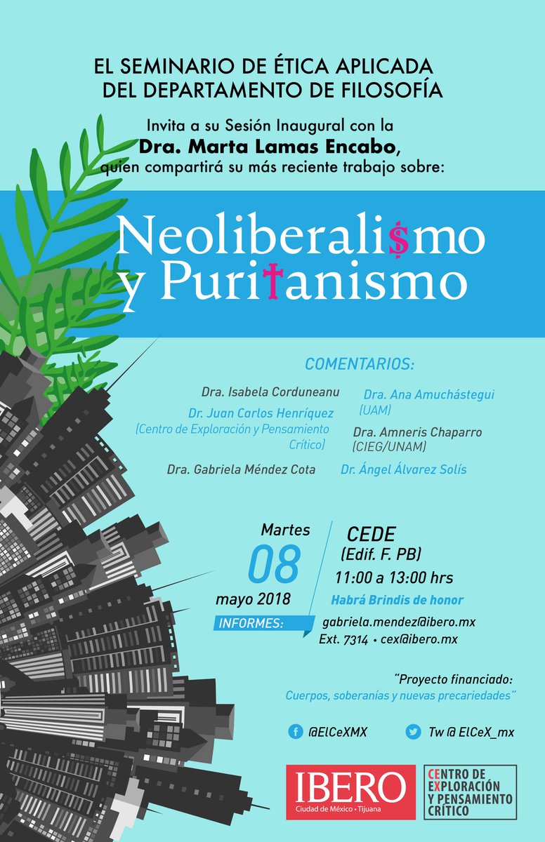 Filosofia_Ibero's tweet photo. Marta Lamas estará en la ibero para la sesión inaugural de nuestro Seminario de ética aplicada. ¡Los esperamos! #martalamas #filosofiaibero #neoliberalismo https://t.co/cOIAg9sRSb