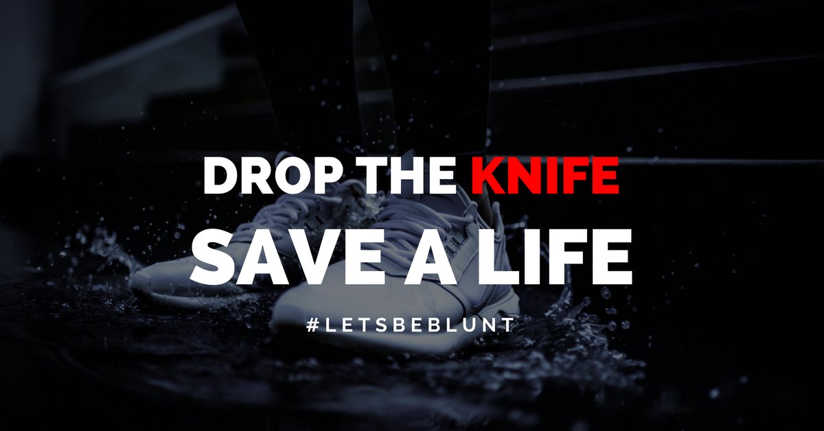 Drop the knife. Save a life.   #Letsbeblunt #Nomoreknives #share
