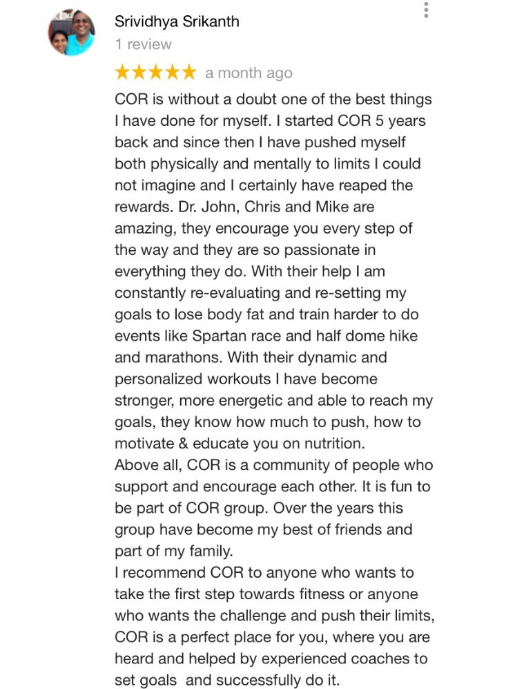 CORsmash's tweet photo. Hey #COR members! We wanted to take a moment and thank Srividhya for the kind review. Also, we are so happy to know our services helped her achieve the unimaginable! #ThankfulThursday #CORfamily #reviews #crushingit https://t.co/KbXQtv28sB