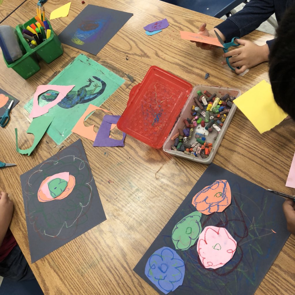 mslowpaz's tweet photo. A is for #andywarhol ending the year w the abcs of #art w #Kindergarten #firstgrade #theabcsofart #art #arted #elementary #elementaryart #aldinecreates #aldineart #cut #glue #motorskills #collage #draw #drawing #make #ThursdayMotivation #ThursdayMorning #ArtisticThursday https://t.co/8Pt96O5Onf