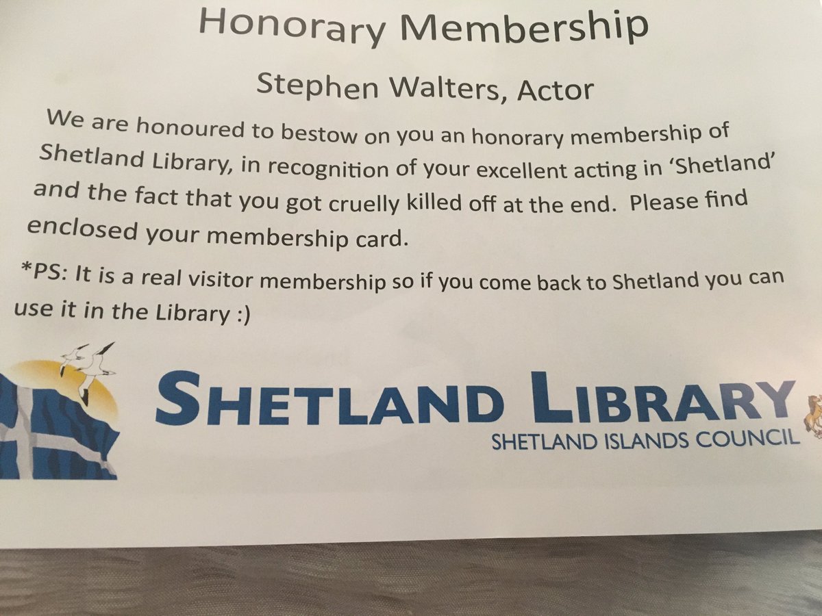 Just received this this morning. Thank you!! <a href="/ShetlandLibrary/">Shetland Library</a> Your cheque is in the post👌😂x