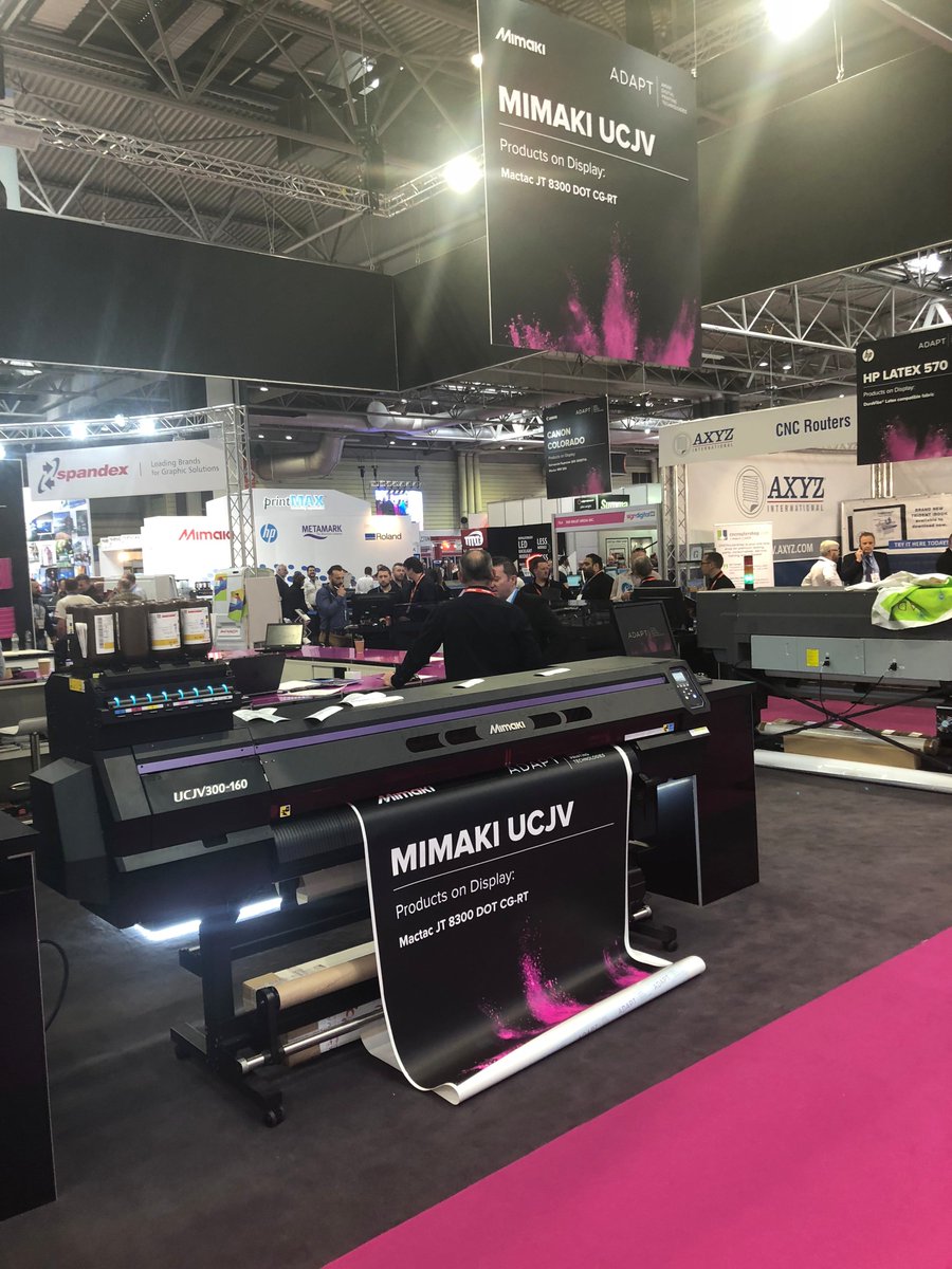 AmariDigital's tweet photo. With only a few hours left of @Signanddigital, make sure to stop off at E20 & find out about all things ADAPT. We have on stand demonstrations of our Mimaki UCJV Series, as well as 3 of our other market-leading printers.
https://t.co/vyGD8jgsFE
#SDUK #printer #Mimaki #UCJV https://t.co/1tcgd8ORfH