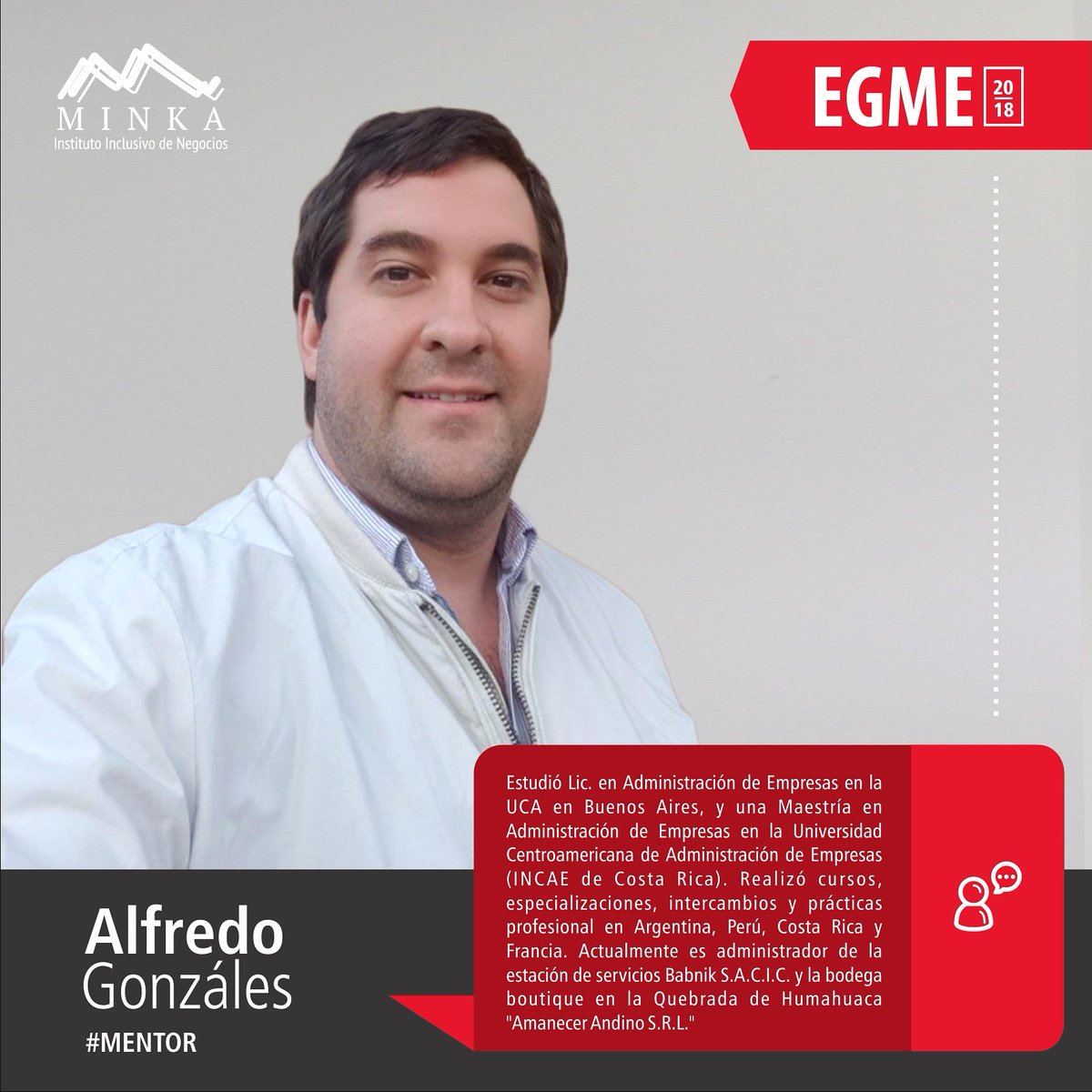 Instituto Minka on Twitter "MentorMinka Alfredo Gonzales Joven