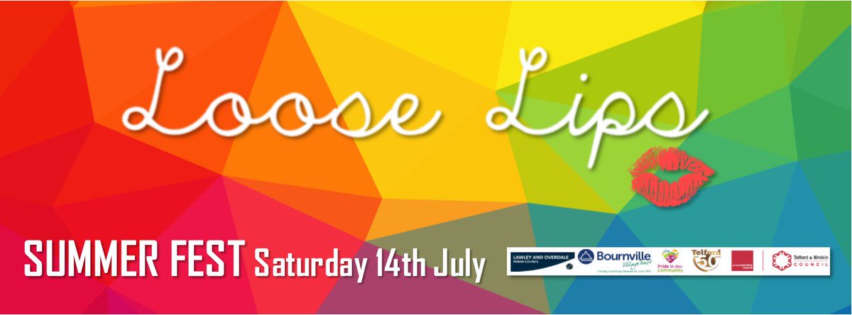 SummerFest_Tel's tweet photo. We are delighted that @LooseLipsTel have joined the @SummerFest_Tel line up! #Telford #Lawley #Telford50 https://t.co/SpLkuXL02p