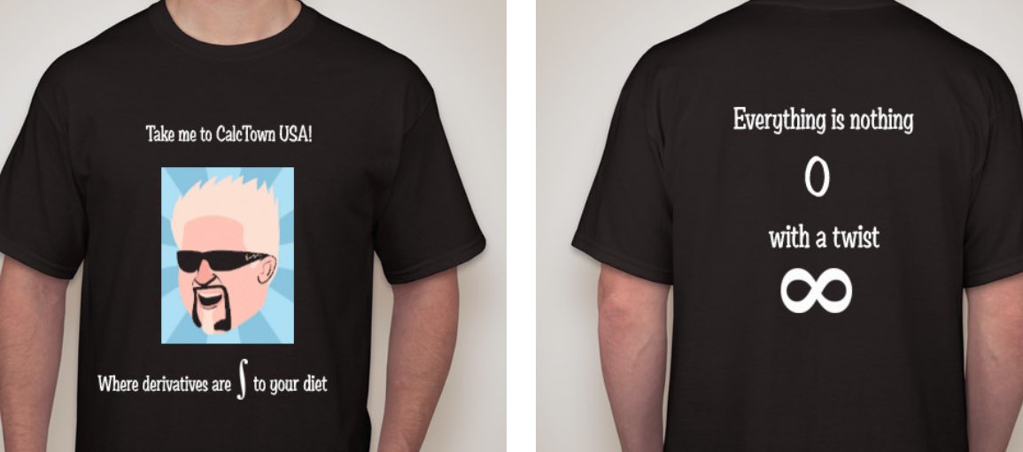 coleantilla315's tweet photo. Yo @GuyFieri my calculus class wanted to mass order these dynamite shirts for the big AP test coming up. @customink is asking that we get your permission to have your gangster look on our shirts so that our tests can be lights out delicious! Will you make the move to Calctown? https://t.co/vy4Z6a2TMx