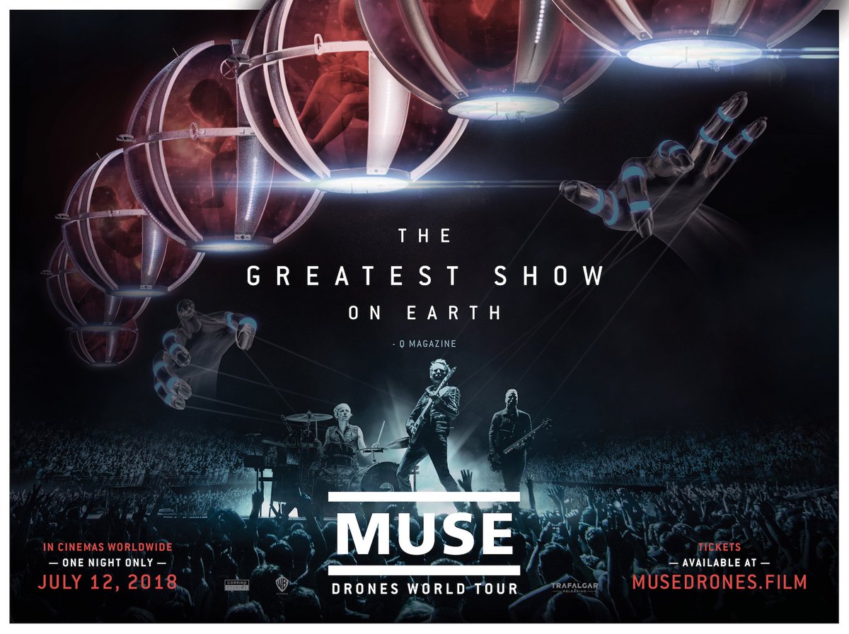 Muse: Drones World Tour comes to cinemas worldwide for one-night only on Thursday July 12.

Tickets available on Thursday 3 May at 3pm BST/10am EDT.

Sign up for news at musedrones.film

#MuseDrones #DronesWorldTour
