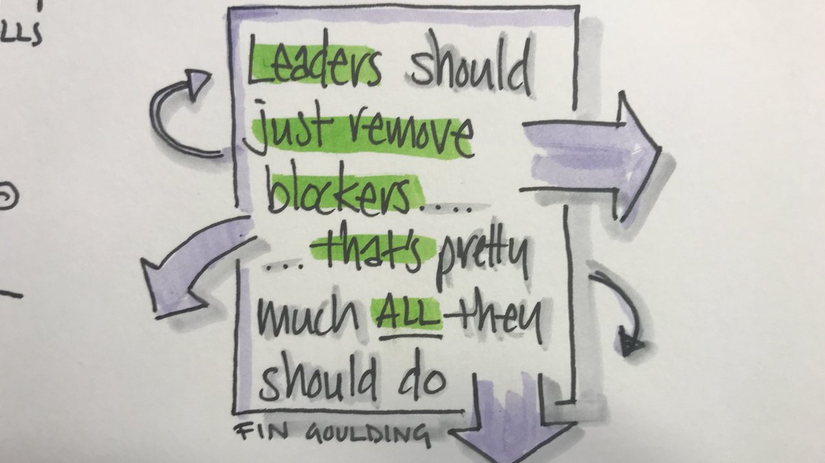 “Leaders should remove blockers - that’s all” Fin Goulding #ALI2018