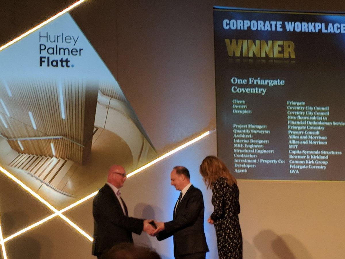 BCO_Midlands's tweet image. Congrats to @FriargateCov for winning the Corporate Workplace award for One Friargate #BCOawards #offices