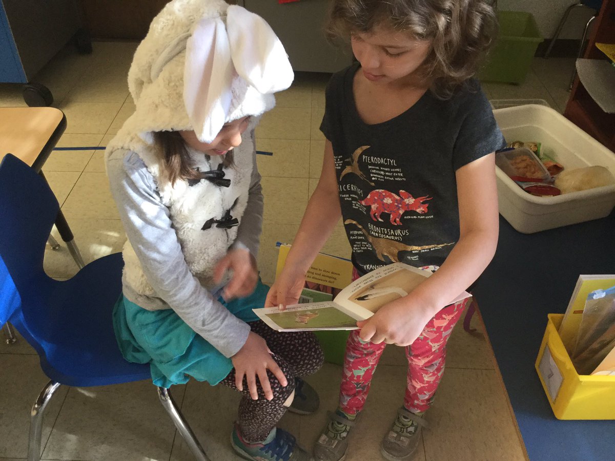 These "animals" are using all their strategies during partner reading. #irving97 #ruos #oakpark97 #ABCKindergartenCountdown