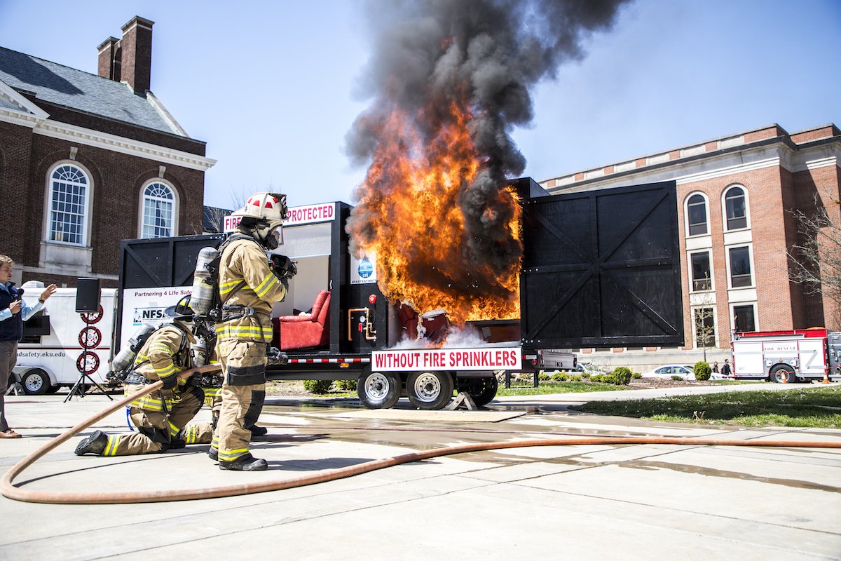 eku's tweet photo. #EKU is home to Kentucky’s best public safety programs. Last week, that expertise was put to good use. Public safety students and community partners conducted hands-on training and demonstrations for Campus Public Safety Day April 18. #EKUPrograms https://t.co/IlPsqHclfF https://t.co/cpeEkLJmFy