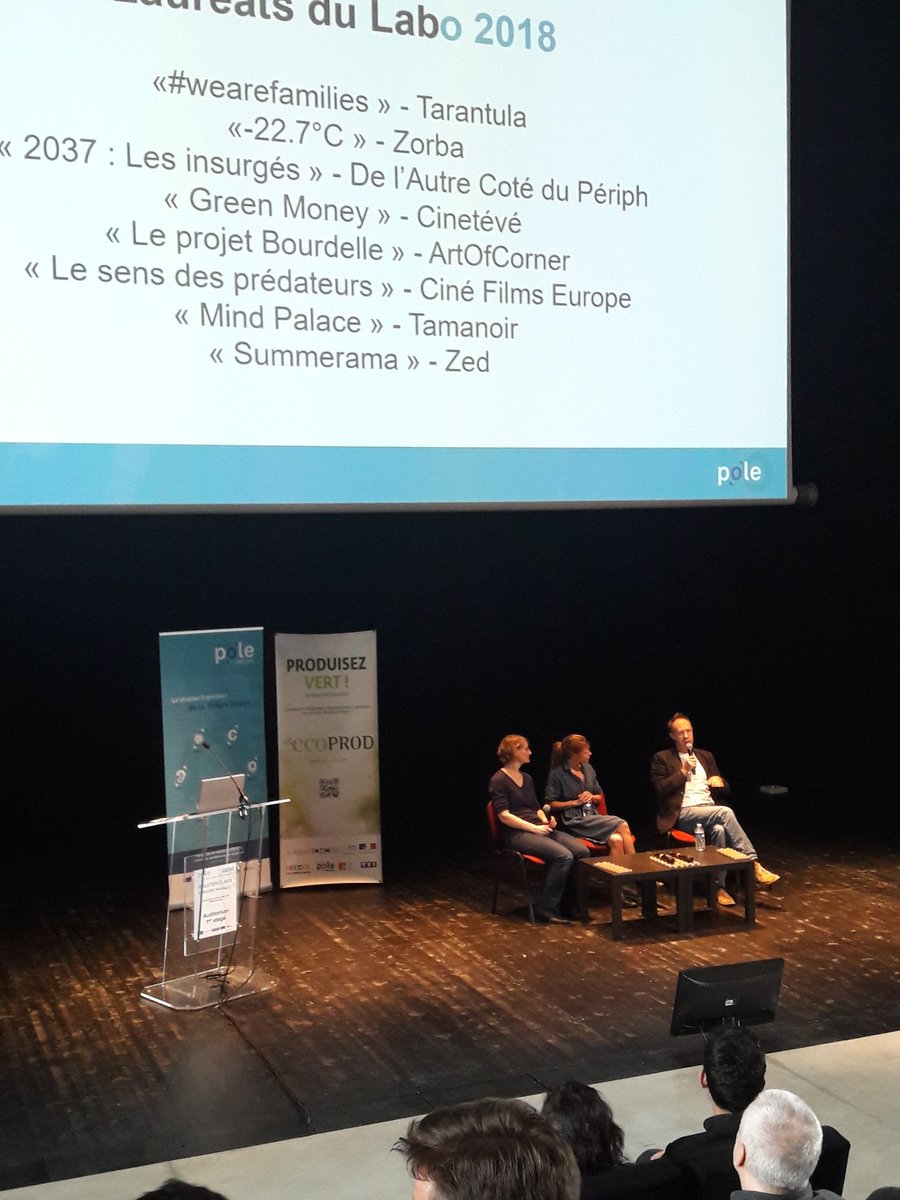 PoleMedia's tweet photo. Vincent Ravalec va réagir en direct au pitch de nos lauréats du #Labo2018 ! #Masterclass #VR #immersif https://t.co/5NcYJyGJd8