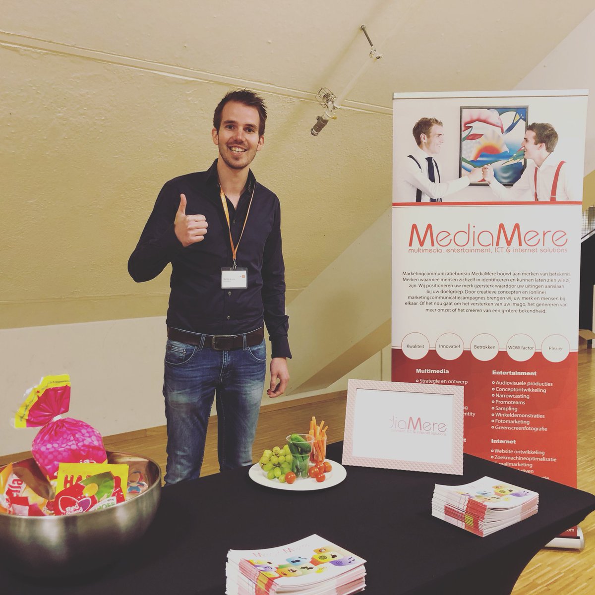 Vanmiddag stonden wij in het Topsportcentrum van Almere om mbo-studenten te enthousiasmeren over marketingcommunicatie. Leuke reacties ontvangen en mooi mogen netwerken met de nieuwe generatie! 🚀