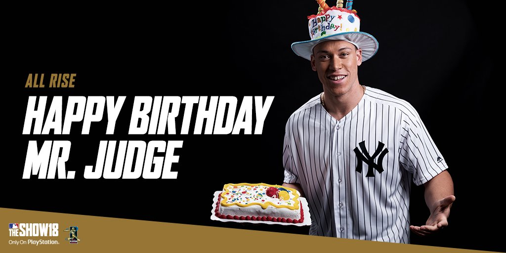 MLB The Show on X: "#AllRise and wish @TheJudge44 a happy birthday. https://t.co/XuG7U58OHG" / X
