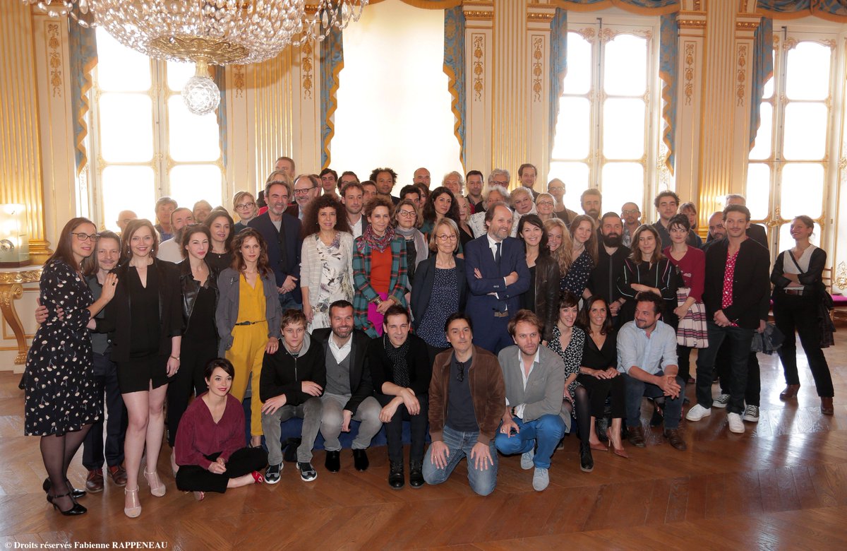 Et voici la photo des nommés aux Molières 2018, prise ce matin au Ministère de la Culture !