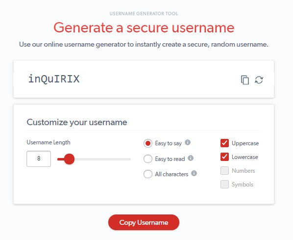 LastPass Twitter: "In addition to being to randomly generate strong #secure you can also generate a randomized username! Learn about our Username Generator tool in latest blog: https://t.co/RpVWjo5gdv