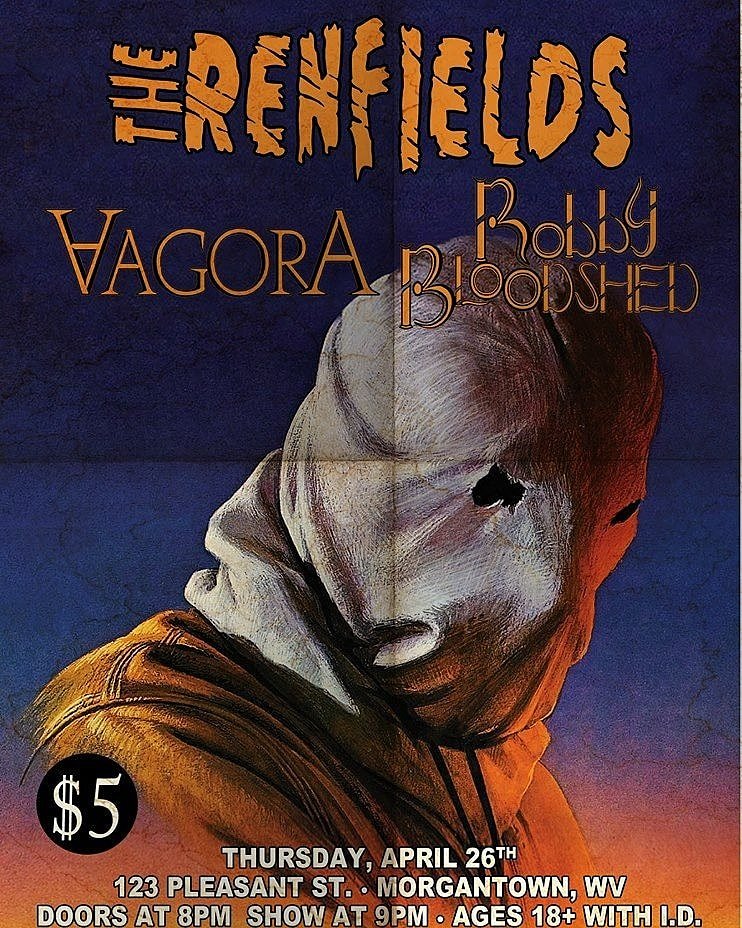 123pleasant's tweet photo. Tonight is going to be a MONSTER show!! The Renfields with Robby Bloodshed and VAGORA. Doors 8pm. $5 18&up
@Renfields @RobbyBloodshed
@VAGORA @U92_FM
#HorrorPunk #Punk #therenfields #RobbyBloodshed #Vagora #123Pleasant #Morgantown #WestVirginia #WVU https://t.co/YACRy5YqgH