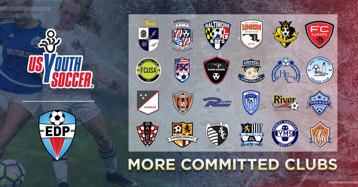 EDPsoccer's tweet photo. More clubs have committed to the movement, after EDP's partnership with @USYouthSoccer
More clubs to be announced...#EDPstrong #EDPfamily https://t.co/o8Ugc2JwGq