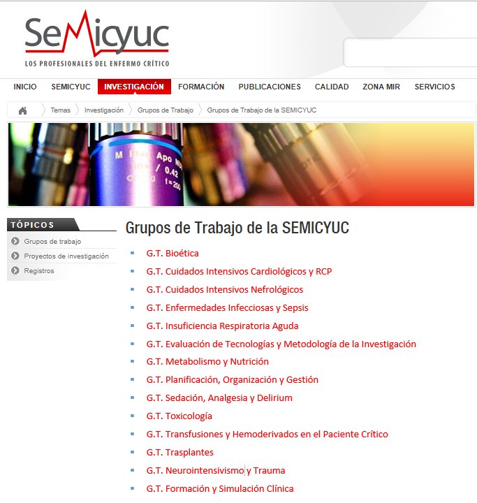 Indicadores de Calidad del Enfermo Crítico, 3ª ed
Ayúdanos a darles la máxima visibilidad y facilitar que puedan ser utilizados por cualquier institución y organización que atienda a enfermos críticos.
#GrupoTrabajoSEMICYUC <a href="/seeiucoficial/">SEEIUC</a>
Acceso: semicyuc.org/sites/default/…