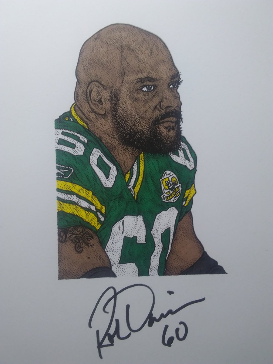 TheDuurg's tweet photo. #Packers #art Rob Davis former long snapper #gopackgo #illustration https://t.co/pOG8MDXDEJ