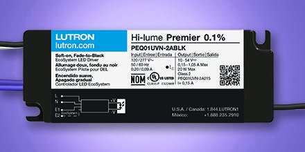Lutron's tweet photo. This year Lutron launched the 0.1% Architectural Downlight Driver, which provides smooth, continuous dimming down to 0.1% of full output power, & transitions between off & on, with Soft-on, Fade-to-Black. Stop by #booth2431 at #LFI2018 to check it out. https://t.co/9KKZWg4pS8 https://t.co/wu56f6zW4S