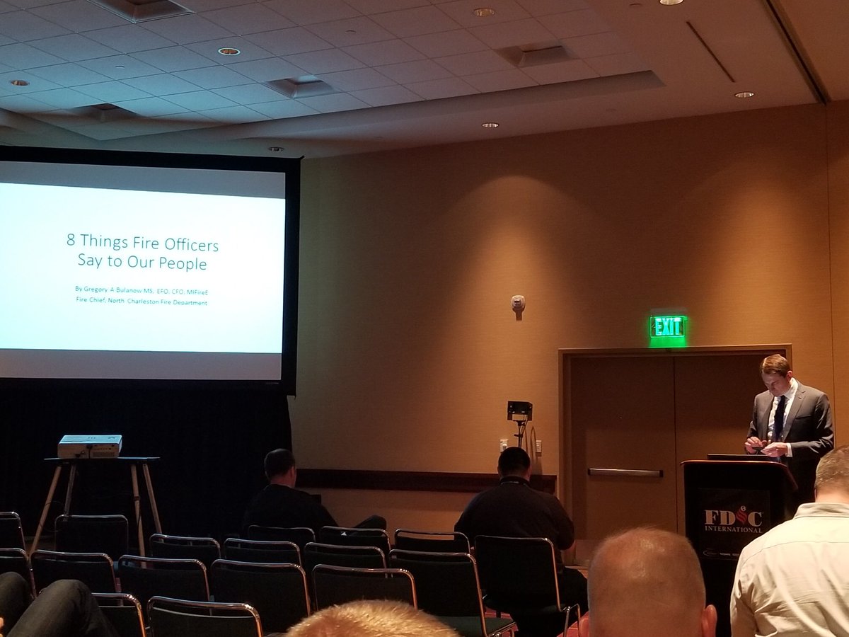 NCFDTraining's tweet photo. @NCFDChief getting ready to present “8 Things Fire Officers Say to Our People” @FDIC , Room 132
@NCFDSC @NCFDTraining https://t.co/rExwBquans