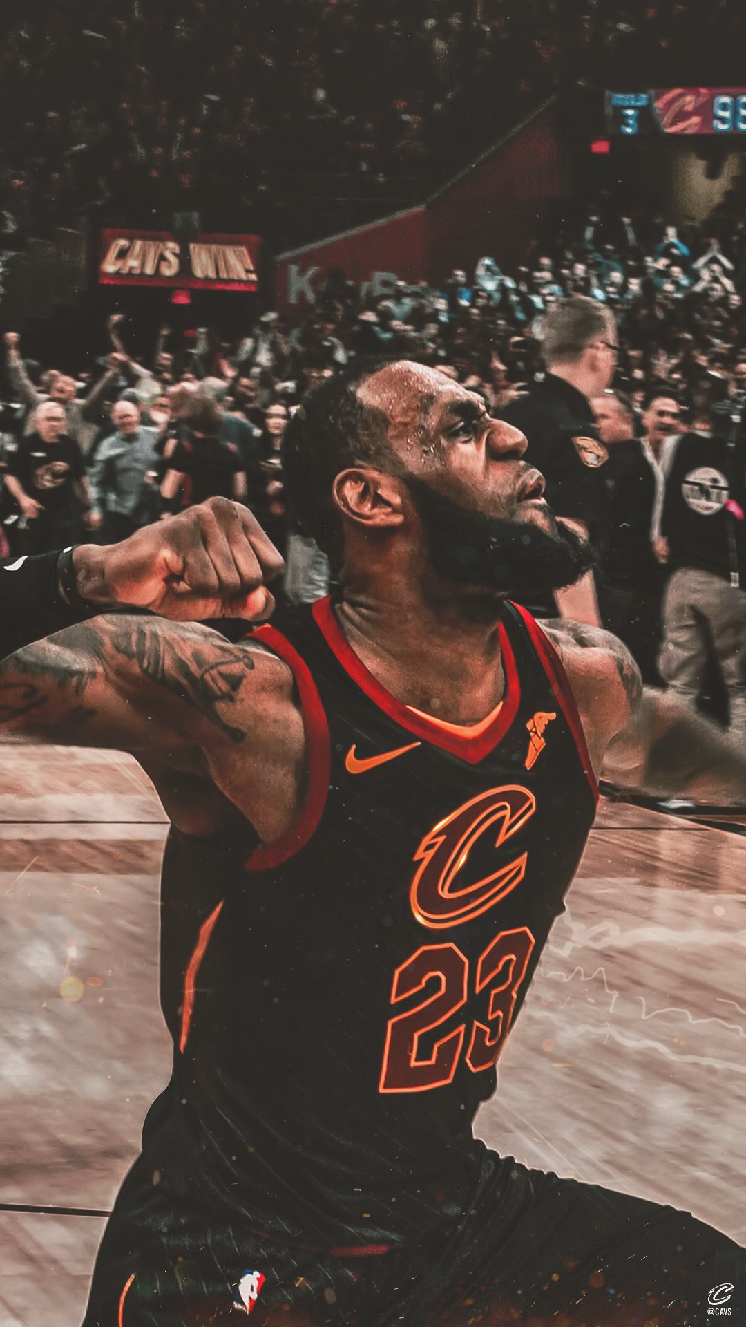 Download Basketball star Lebron James in his Cleveland Cavaliers jersey  Wallpaper  Wallpaperscom