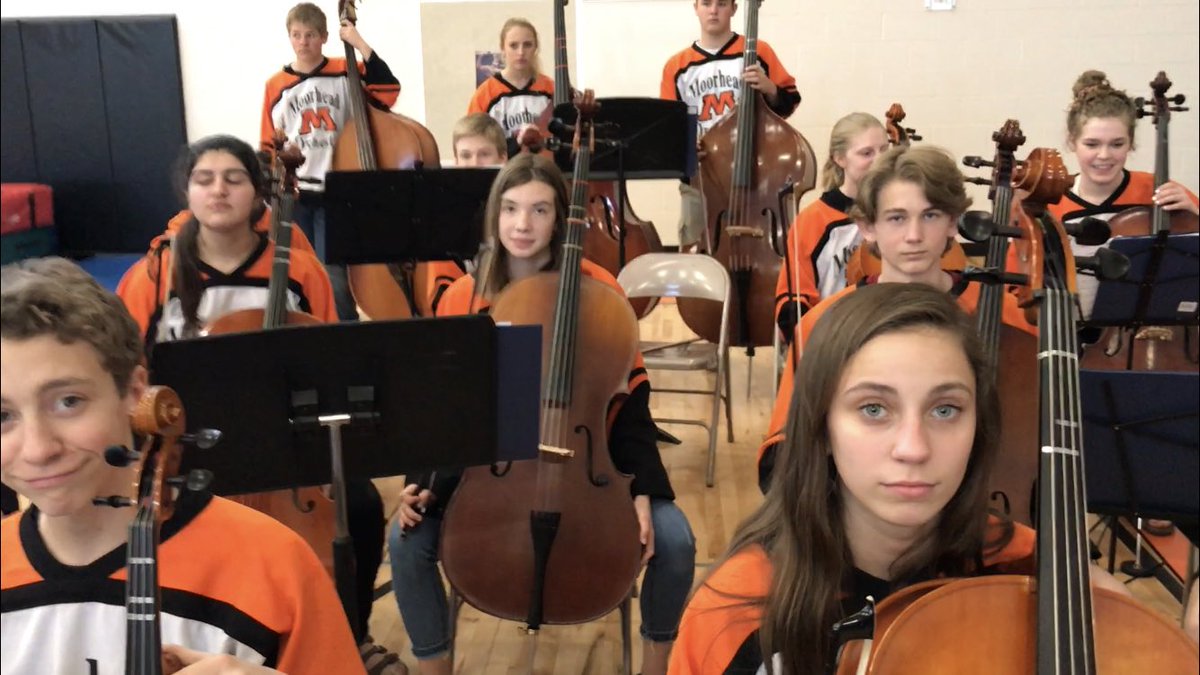MoorheadOrch's tweet photo. Successful recruitment concert today by our 8th Grade Orchestra and Honor Band. First time in our history we did this with the band. That’s the new #SpudWay https://t.co/9mSJ6CE04M