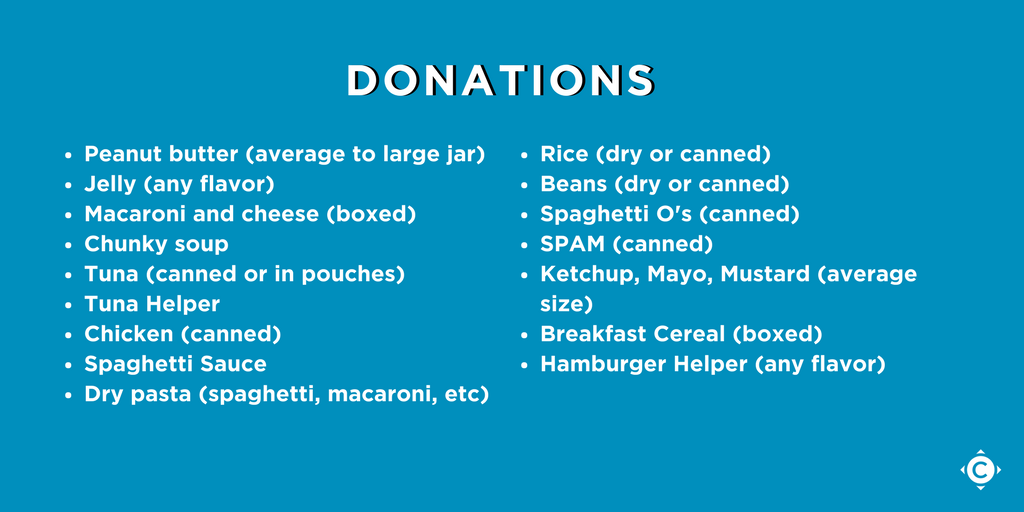 mycompasschurch's tweet photo. On April 11, 2018, @GRACEGrapevine suffered a total loss of their Food Pantry and Clinic due to a devastating fire. They're in need of our help, esp with food donations. See the list below and bring as many items you can this weekend so we can provide for needs in our community. https://t.co/Wr1pyXjaFs