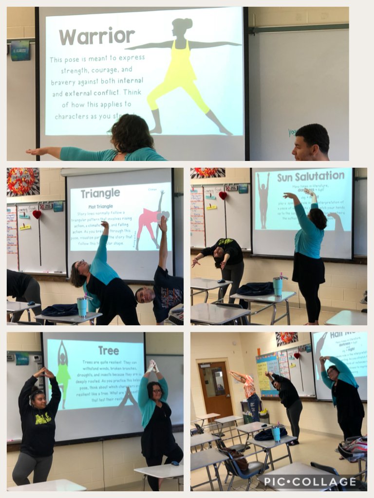 When you get invited to Literary Yoga you must go! Namaste in this class! #uhstitan piccollage.com/_qxldyJXd