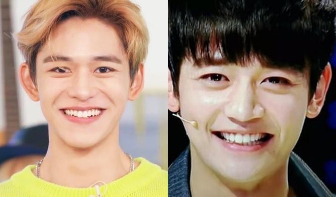 visual parallels 5: 'who looks the closest to our already debuted idols? get them and train them.'lucas (nct) and minho (shinee)
