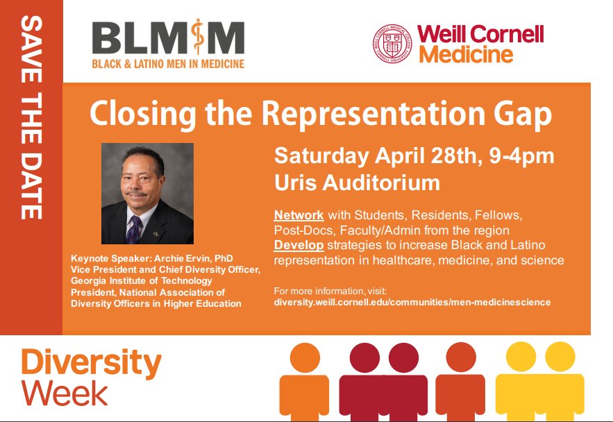 Join MSI AHEC at the BLMiM event @WeillCornell. HS & College students still time to register.