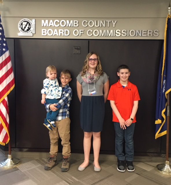 MacombBoC's tweet photo. Board Chair Bob Smith and staff showed our future leaders Macomb County's legislative branch today! #macombboc #TakeYourChildToWorkDay #macombcounty https://t.co/eBWUTtGDu8
