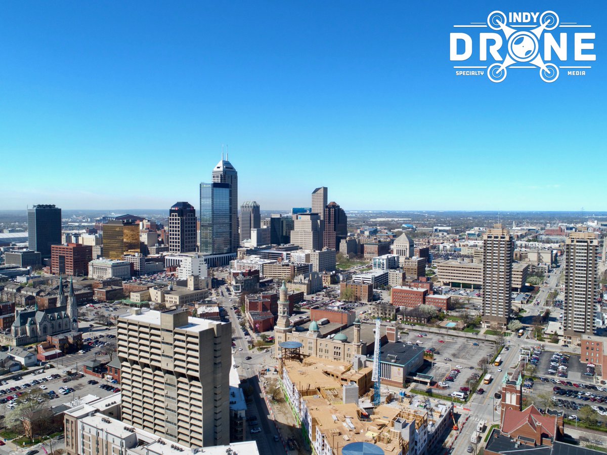 indydrone's tweet photo. Finally! A perfect spring day in the Circle City! https://t.co/u976HHsUiB