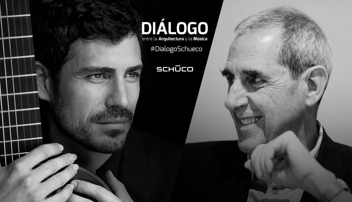 schueco_iberia's tweet photo. Quedan 2 horas...a partir de las 19.30 pm...el Diálogo entre la Arquitectura y la Música vuelve a Madrid con @PVillegasGuitar y Antonio Ortiz de @CruzyOrtiz. Sigue nuestra cuenta de instagram @schueco_iberia y podras verlo en directo! #DialogoSchueco https://t.co/uuObFgb4YU
