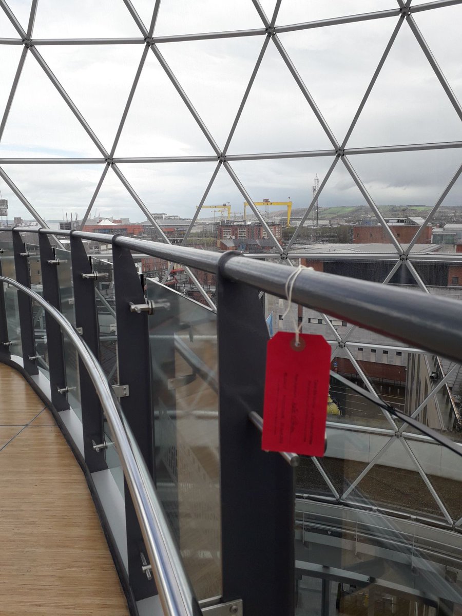 shea_Kat's tweet photo. Check out Victoria Square viewing platform #Belfast #PoetryDayIRL @LabelLit for #words from my poem #BeholdASon #words making their way into the mountain air on a searing ... Day https://t.co/2wRNXFbXck