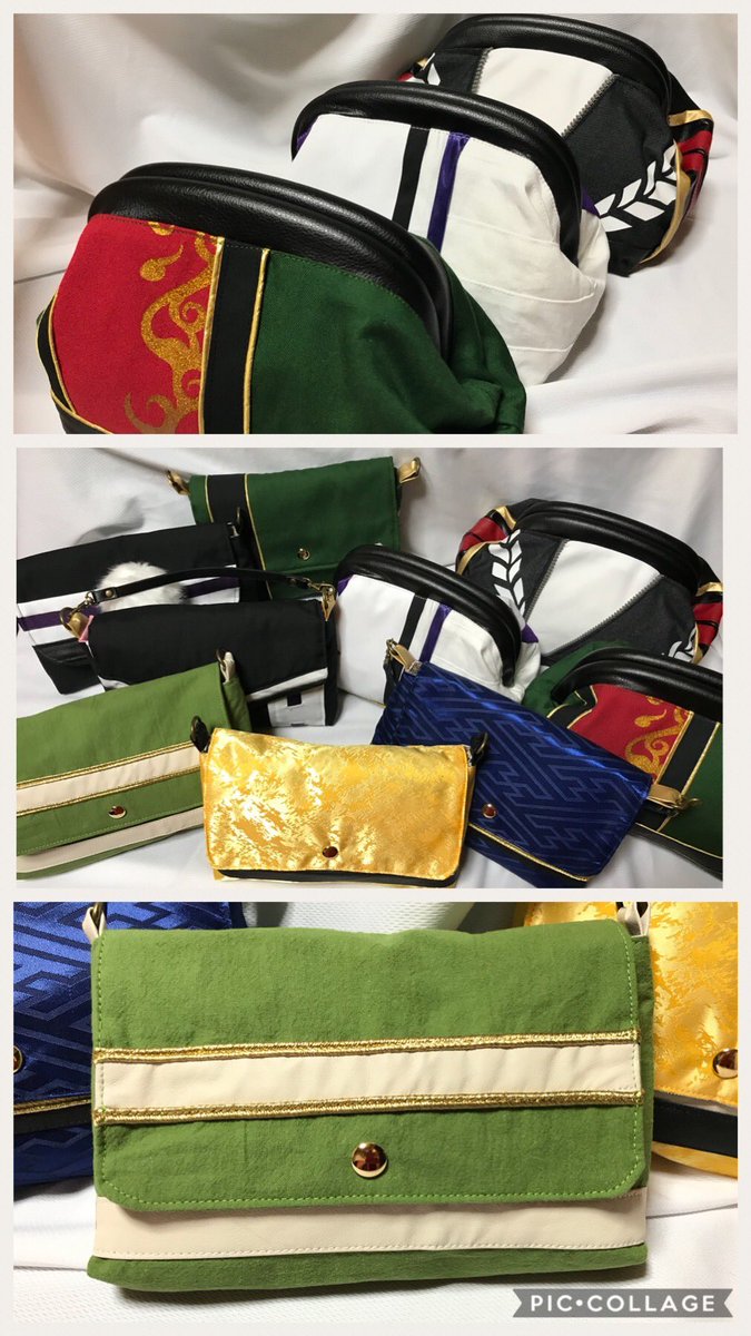 maym_no_game's tweet photo. スパコミお品書き

★ポシェット★各2000円
(基本持ち手は短いものをお付けしていますが追加900円で本革ショルダーベルトに変更またはベルトをお渡しします)

★化粧ポーチ★各3500円
(写真に載せていない内側にポンダーのない日本号ま、石切丸は3000円)

★大きな鞄★各5000円
写真は後日載せます。 https://t.co/lM8kO7Fbdj