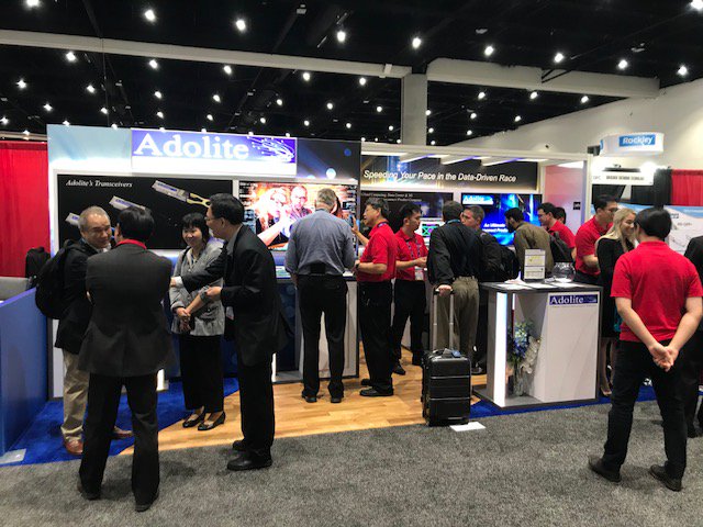 Adolite2's tweet photo. #ThrowbackThursday to when @Adolite2 was at @OFCConference meeting with potential customers, press, and many others! Check out our photos below for an inside look at our time at #OFC18. https://t.co/PdcA0Ouw2M